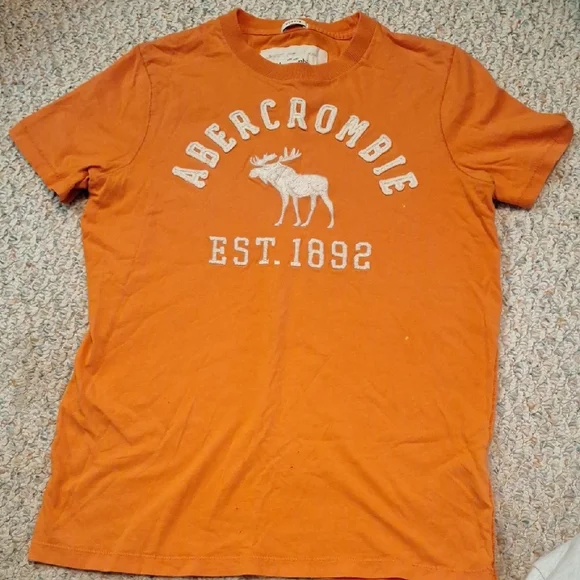 Abercrombie & Fitch Vibrant Orange Tee - Picture 1 of 2
